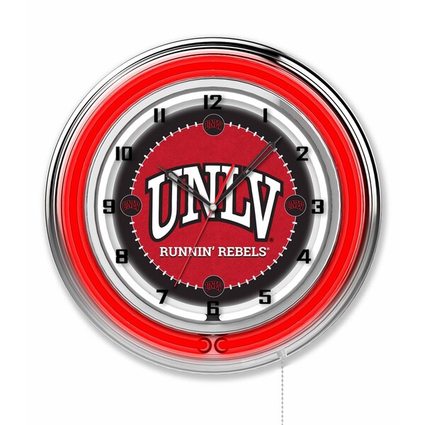University of Nevada Las Vegas Double Neon 19" Clock (UNLV)