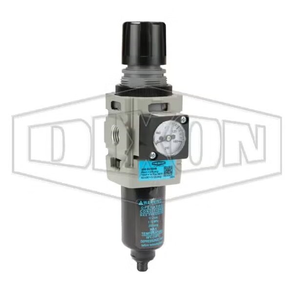Wilkerson by Self-Relieving Miniature Filter/Regulator, 1/8 in NPT/BSPP-G Port, 42.1 SCFM Flow Rate,