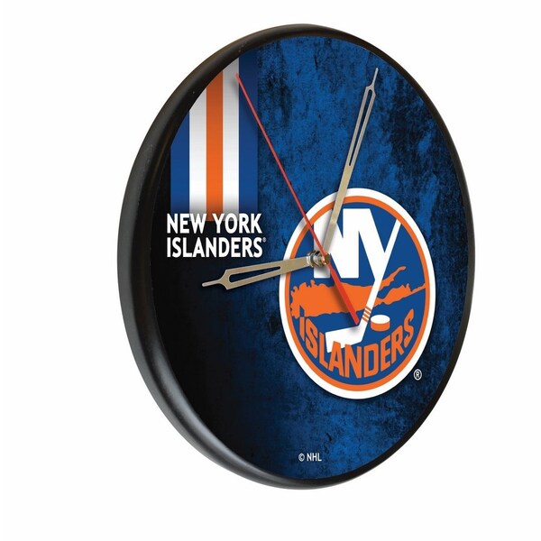 New York Islanders 13" Solid Wood Clock