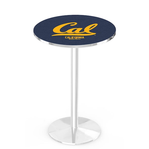 42" Chrome Cal Pub Table, 36" dia. Top