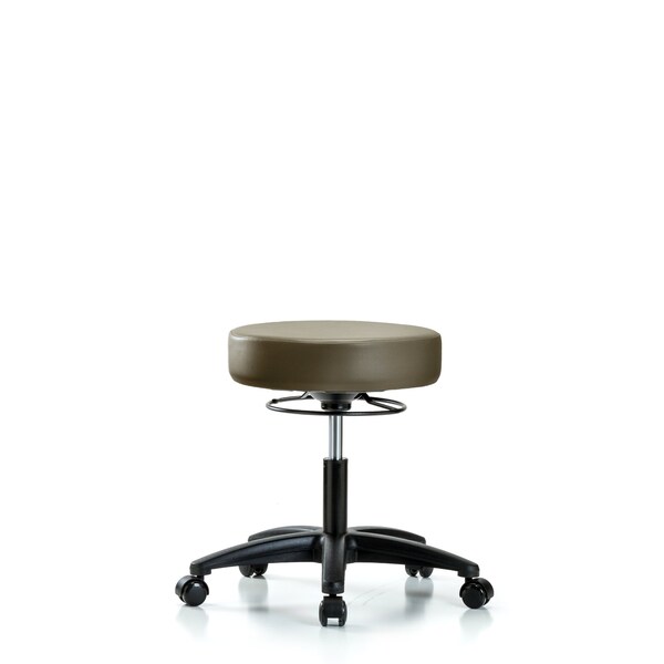 Vinyl Stool, Desk, Casters, Royal