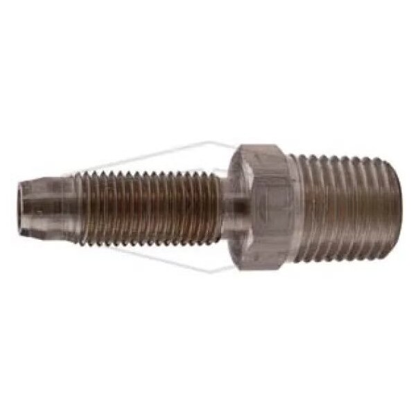 Reusable Stem Fitting, 3/8 x 1/4 in Nominal, Hose ID x MNPTF End Style, 303 Stainless Steel