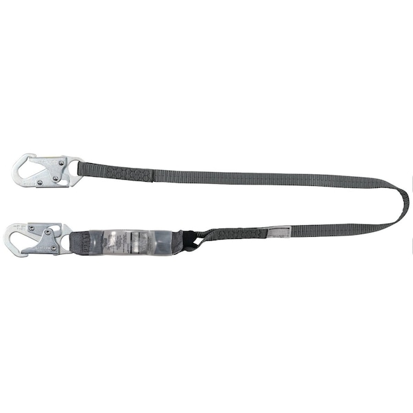 V-Series Lanyard, 3 ft. Length, Snap Hook, Steel, 1 Leg(s), 310 lb. Weight Capacity