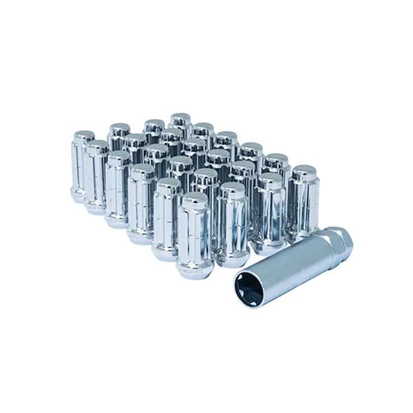 6 Lug Kit 14 Millimeter X 2 Thread Size 60 Degree Conical Spline Drive Spline Drive Acorn