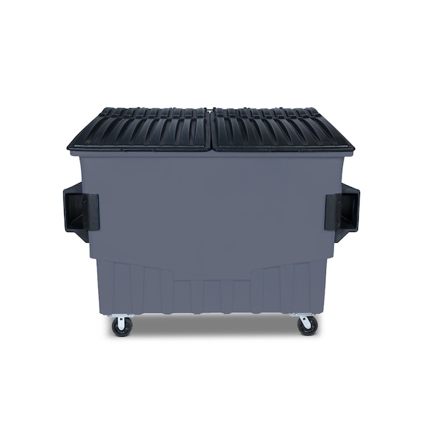 Front Load Container, 4 Cubic Yard 2000 lbs. Cap., Dark Cool Gray