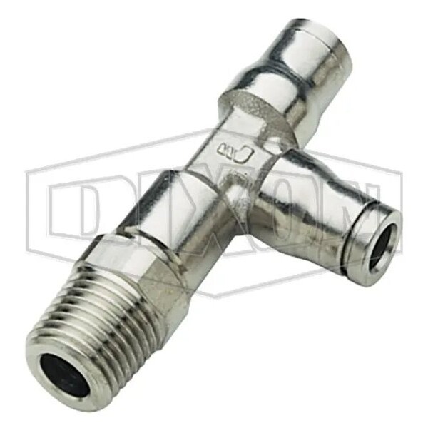 BRASS PUSH-IN MALE RUN TEE 5/32 in TUBE OD x