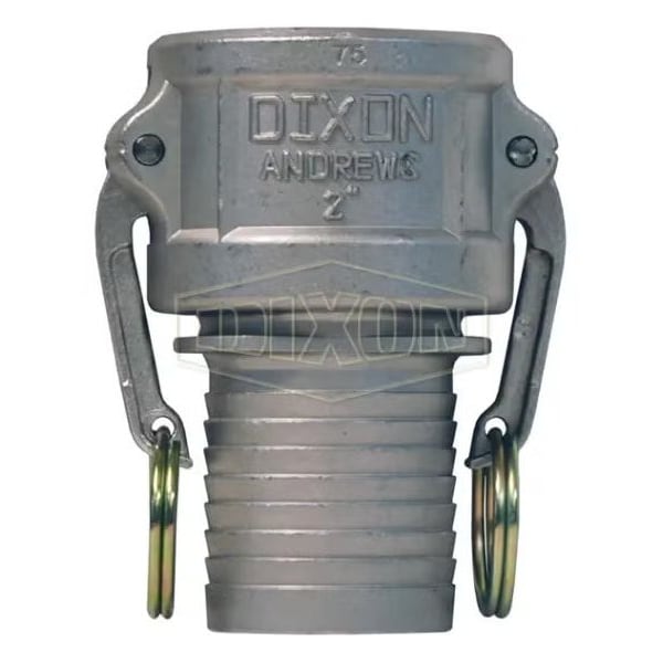 Type-C Cam and Groove Coupler, 3 in Nominal, Female Coupler x Hose Shank End Style, 316 SS, Domestic