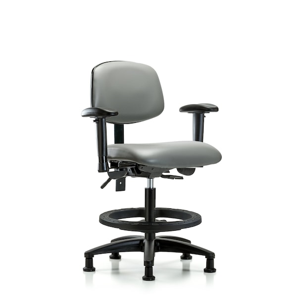 Vinyl Chair, Vinyl, Adjustable Arms