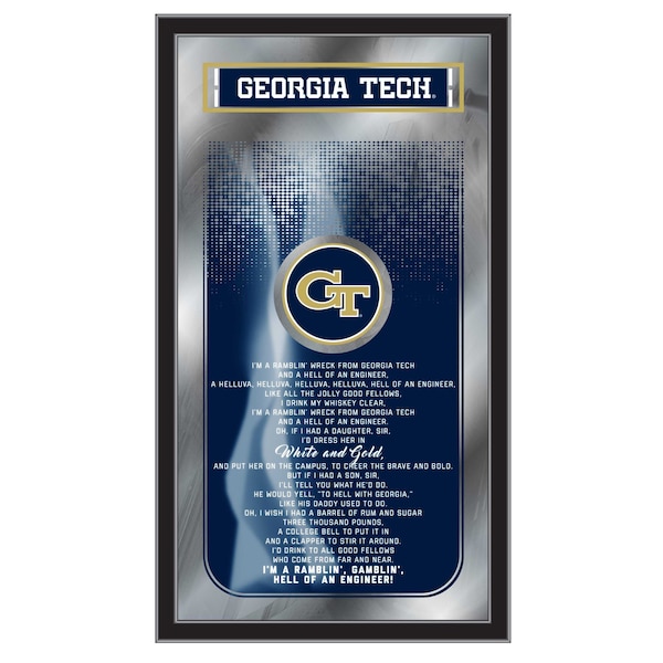 Georgia Tech 26" x 15" Fight Song Mirror