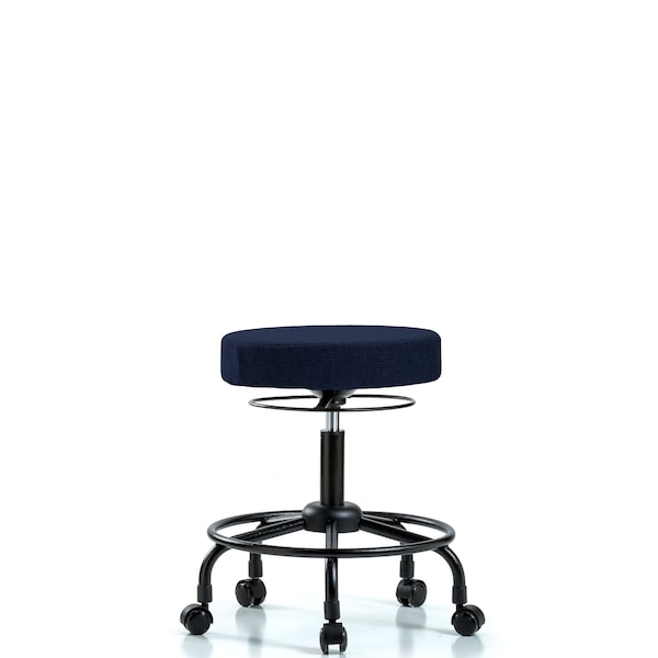 Desk Stool, Fabric, RT, Casters, Nav