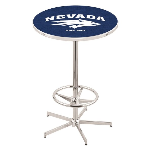 42" Chrome Nevada Pub Table, 36" dia. Top