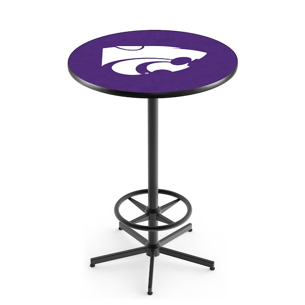 42" Black Kansas State Pub Table