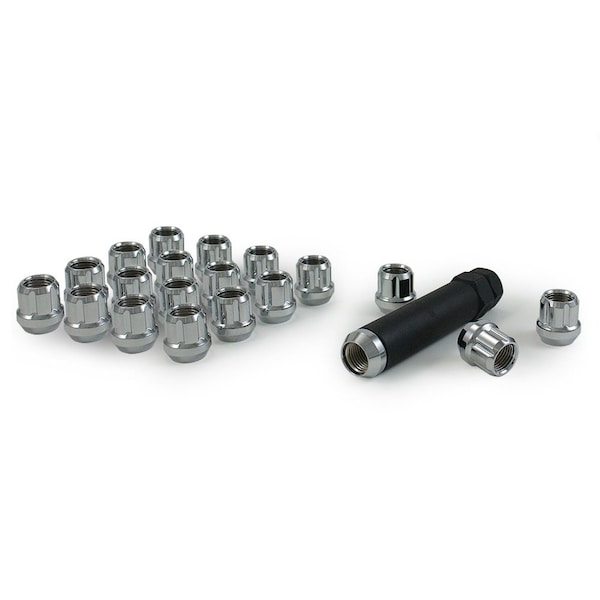 5 Lug Kit 12 x 20 Thread Size 60 Degree Conical Spline Drive Acorn Open End