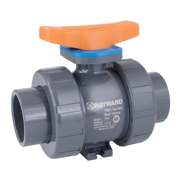 Ball Valve, True Union, PVC/FPM, 2", Full Port, S/T