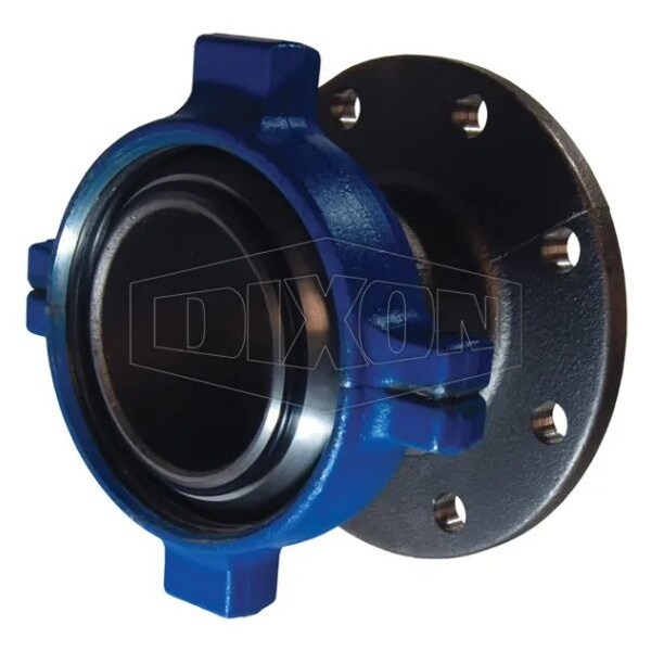206 1 pc Hammer Union Adapter, 4 in Nominal, Flange x Male, Buna-N Seal/Forged Steel/Iron, Domestic