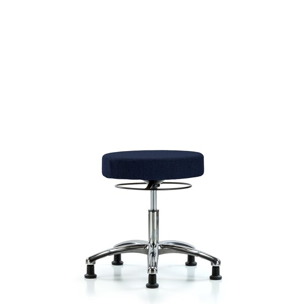 Desk Stool, Chrome, Fabric, Glides, Nav