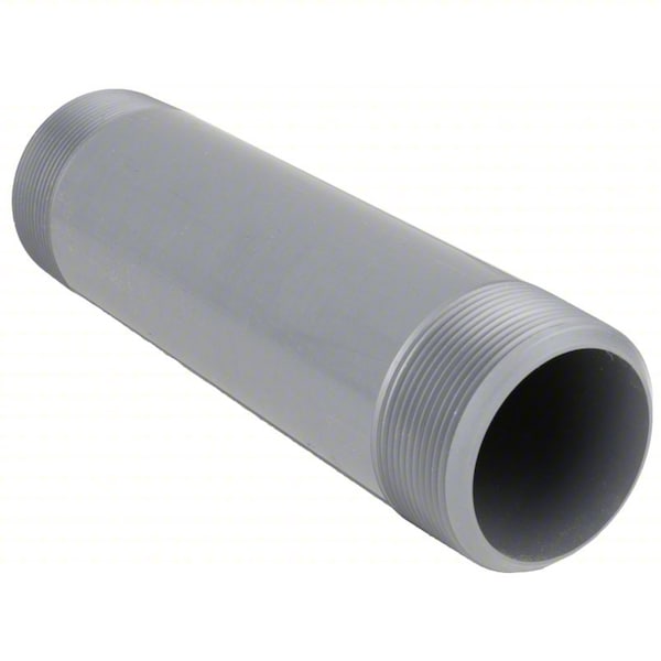2-1/2" MNPT x 10" TBE PVC Pipe Nipple Sch 80