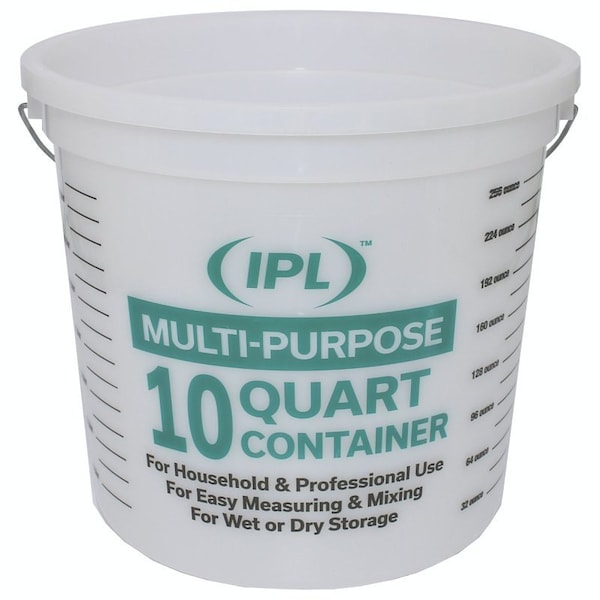 20325 Paint Container, 10 qt Capacity, HDPE, Natural