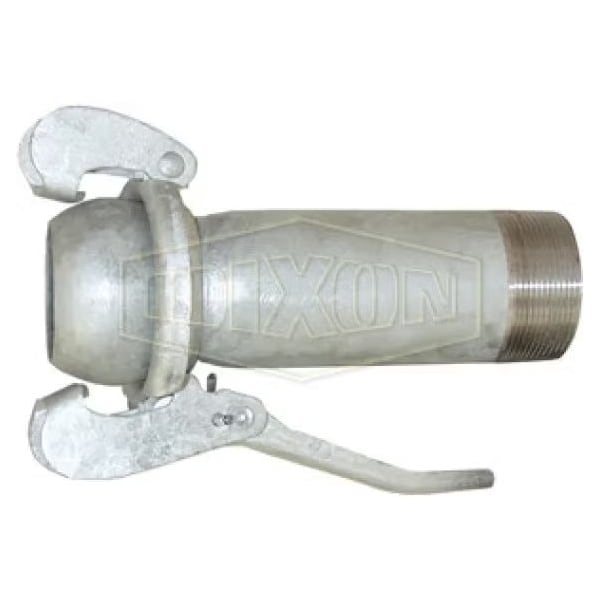 Type B Bauer Extra Long Quick Connect Fitting, Coupling, 2 in, Male x MNPT, Steel