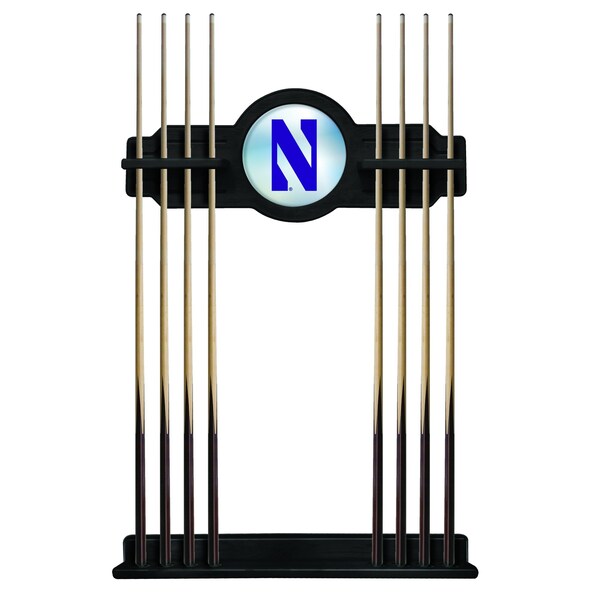 Northwestern Cue Rack in Black Finish