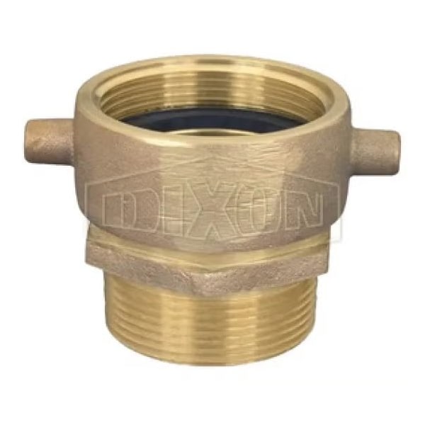 The Right Connection Pin Lug Adapter, 2-1/2 x 3 in, FNST x MNPT, Cast Brass, Domestic