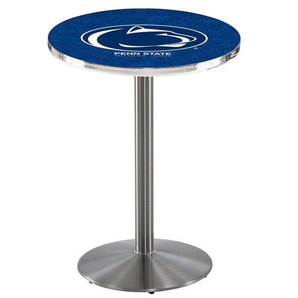 36" Stainless Steel Penn State Pub Table, 36" dia. Top