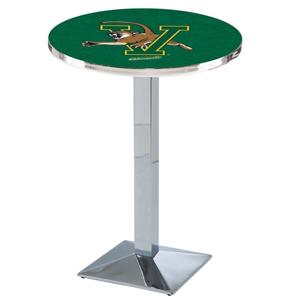 42" Chrome Vermont Pub Table, 36" dia. Top