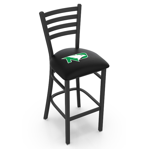 25" Blk Wrinkle North Dakota Stationary Counter Stool, Ladder Back