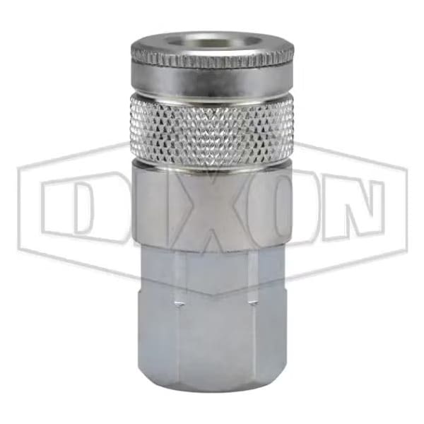 Tru-Flate Air Chief Automotive Female Quick Connect Coupler, 1/2-14 Nominal, 300 psi Pressure, Steel
