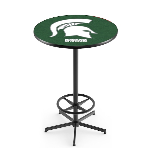 42" Black Michigan State Pub Table
