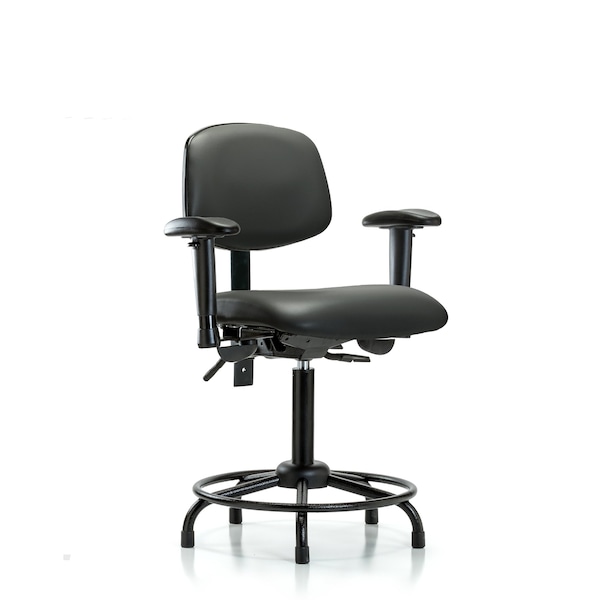Vinyl Chair, Vinyl, Adjustable Arms