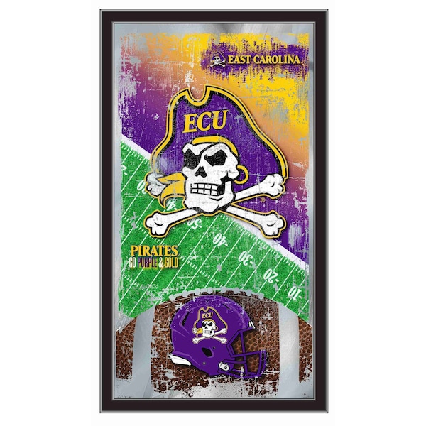 East Carolina 15" x 26" Football Mirror
