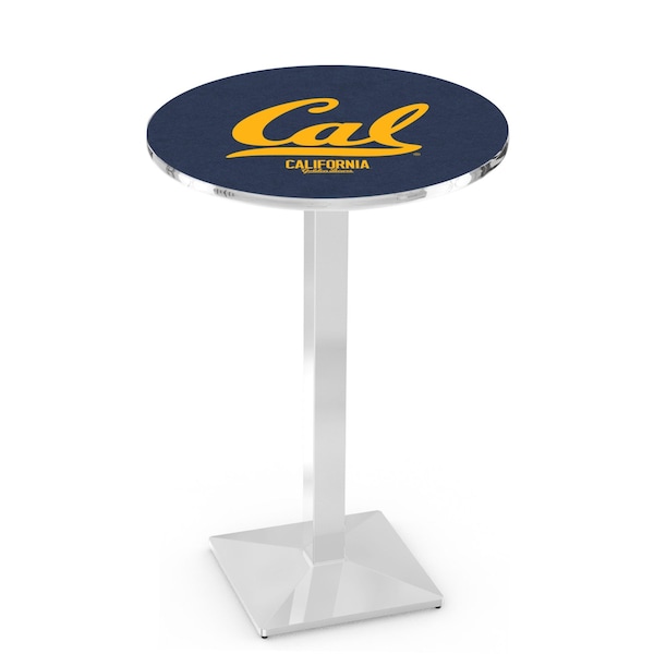 42" Chrome Cal Pub Table, 36" dia. Top
