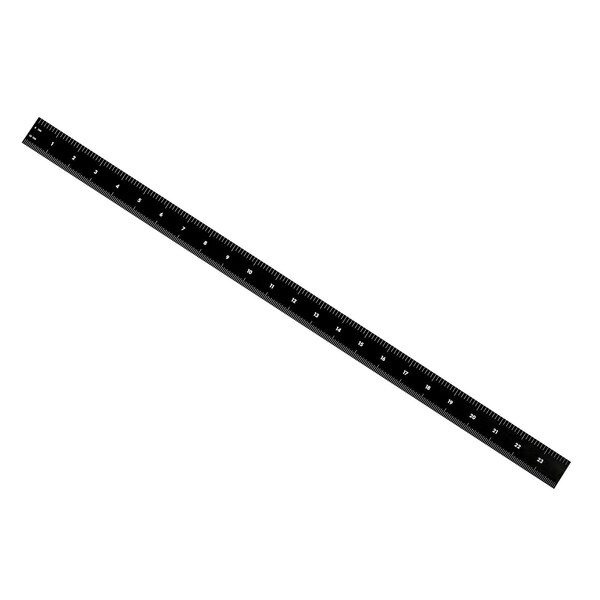 Rule, Steel, 24", Black