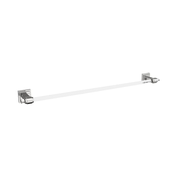 Glacio Clear/Chrome Contemporary 24 in 610 mm Towel Bar
