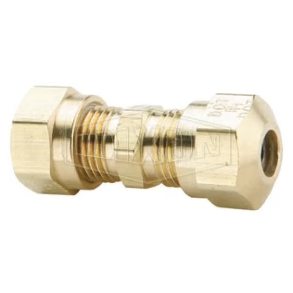 Air Brake Union, 1-18 x 3/4 in, Straight Thread x Tube, Brass, Domestic