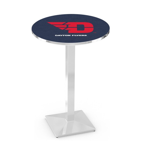 42" Chrome University of Dayton Pub Table, 36" dia. Top