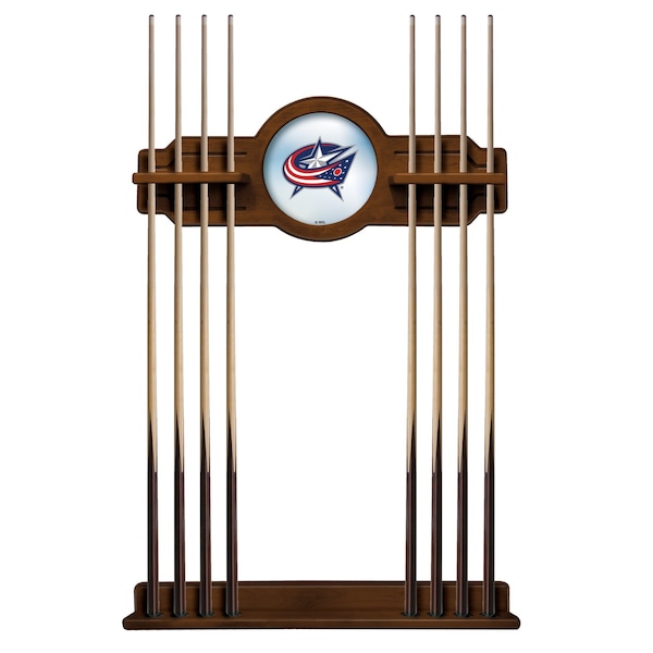 Columbus Blue Jackets Cue Rack in Chardonnay Finish
