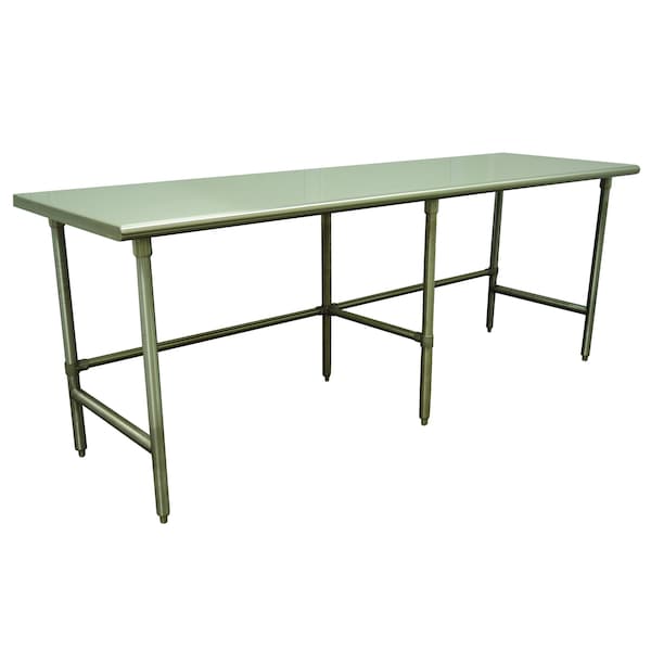 Work Table 96 in.W x 24 in.D 14 gauge 304 stainless steel top