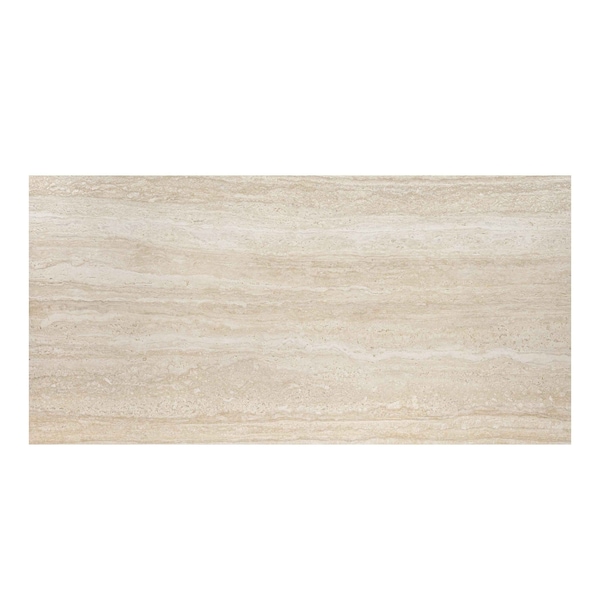 Cordova Avorio 24'' X 48'' Matte 3D Porcelain Floor And Wall Tile, 2PK