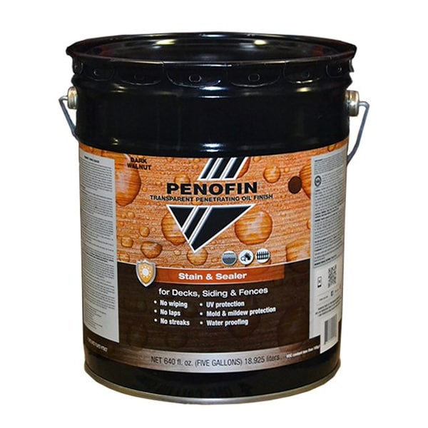 5 Gal Dark Walnut Stain & Sealer Transparent Stain & Sealer