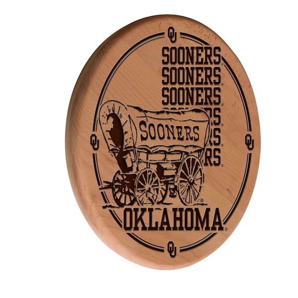 Oklahoma University 13" Laser Engraved Solid Wood Sign