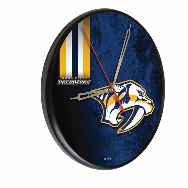 Nashville Predators 13" Solid Wood Clock