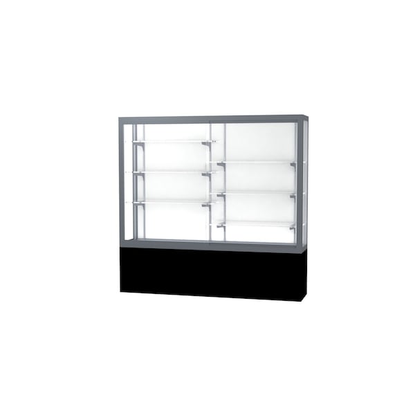 Display Case 72x66x16, White, Satin