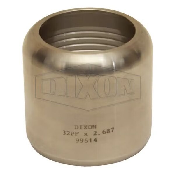 Internal Expansion Sanitary Flow Chief Ferrule, 4 ID x 4-56/64 to 4-59/64 OD in Nominal, 3-11/16 in