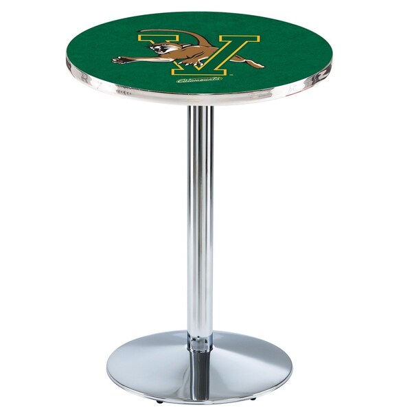 42" Chrome Vermont Pub Table, 36" dia. Top