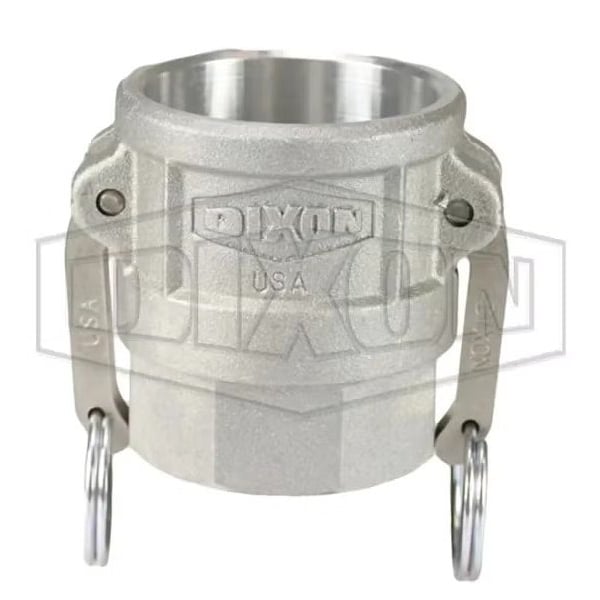 Type D Cam and Groove Coupler, 2 in Nominal, Female Coupler x FNPT End Style, Aluminum, Domestic