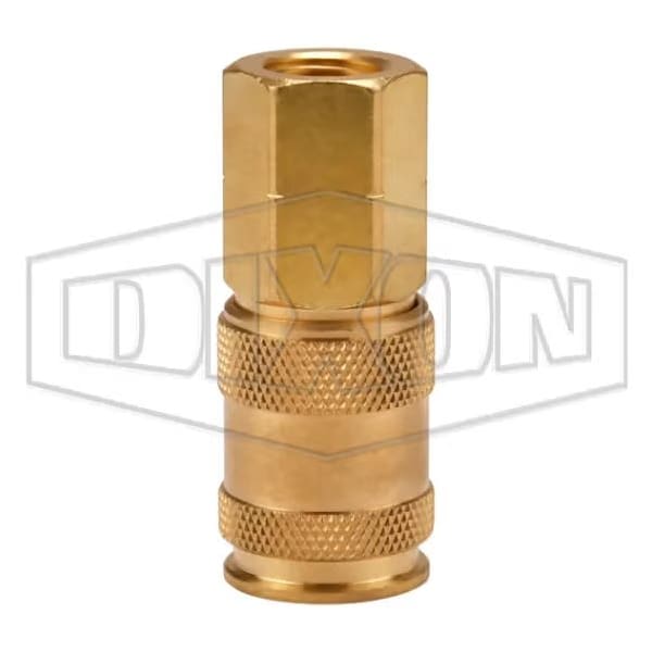 1/4 in UNI COUPLER, 3/8 in BSPP BRASS