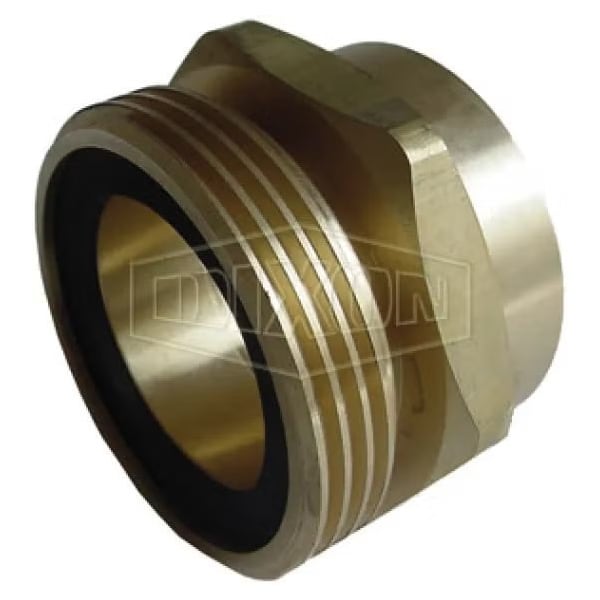 Adapter, 2 x 3-1/4 in, Male ACME x FNPT, Brass, Domestic