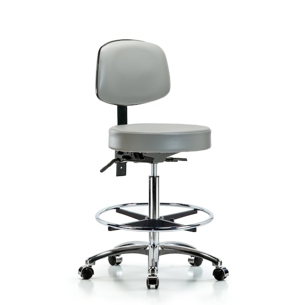 Ben Stool, Hi, Vinyl, Bk, CF, Cast, Dov